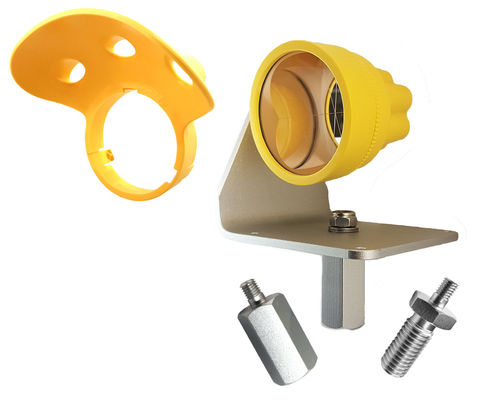 Leica GPR112 Yellow Surveying Reflector Prism 60mm big Prism with Snow Rain Shelter L shape