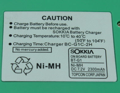 TBB 2S Sokkia Bdc70 Battery SET02N 2700mAh Green 7.2V
