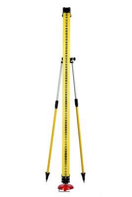 Foot Plate Leveling Turtle 5Kg Telescopic Staff In Surveying Measuring Stick 8cm